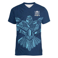 Custom Derbyshire Cricket Spirit Women V-Neck T-Shirt Derbyshire Falcons Sporty Style - Wonder Print Shop