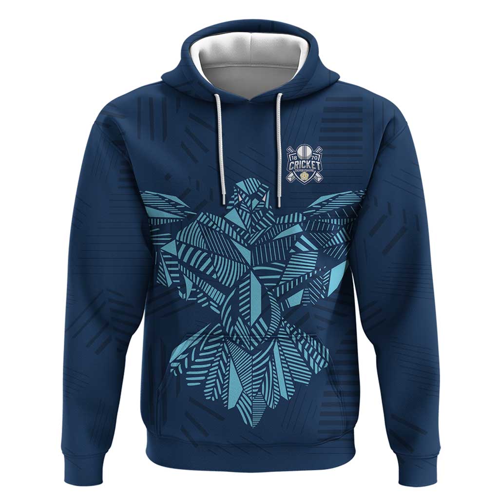 Custom Derbyshire Cricket Spirit Zip Hoodie Derbyshire Falcons Sporty Style - Wonder Print Shop