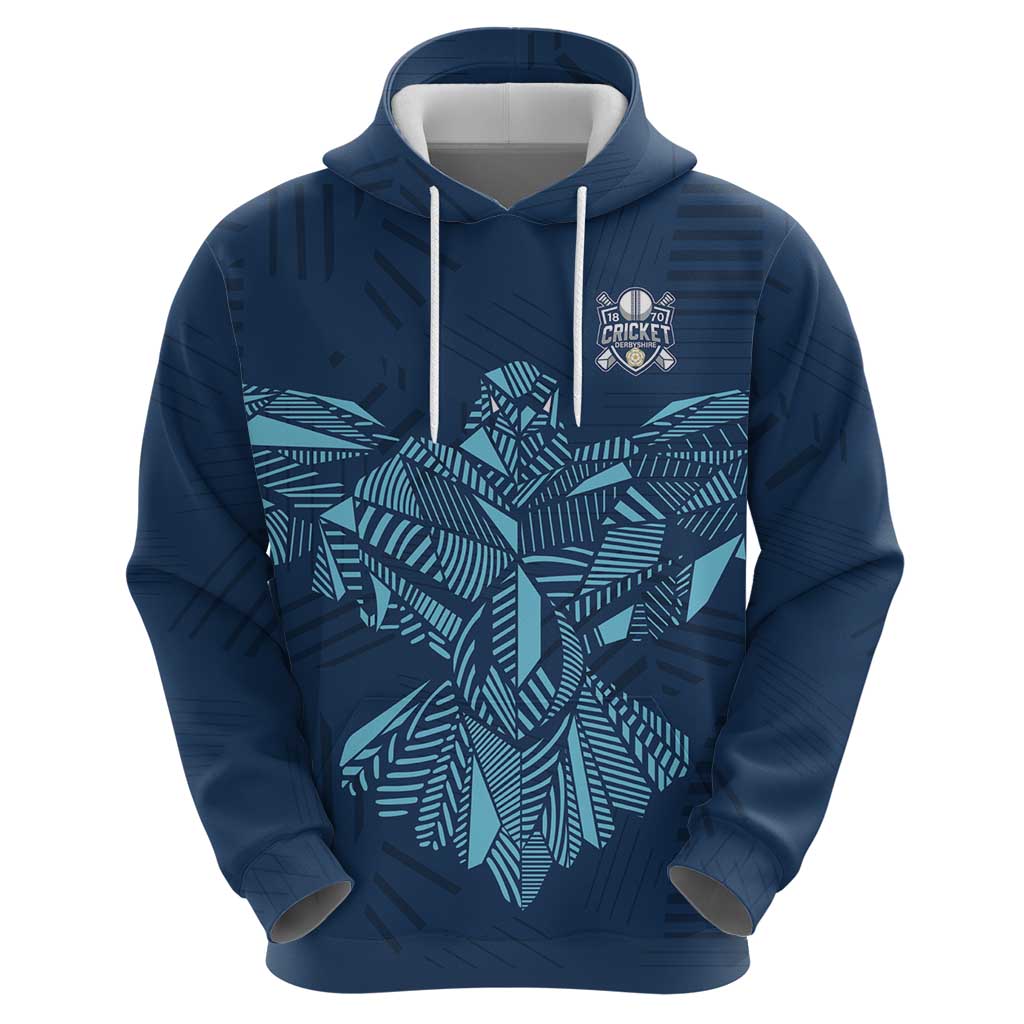 Custom Derbyshire Cricket Spirit Zip Hoodie Derbyshire Falcons Sporty Style - Wonder Print Shop