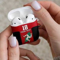 Custom Isle of Man Cricket AirPods Case Quocunque Jeceris Stabit - Wonder Print Shop