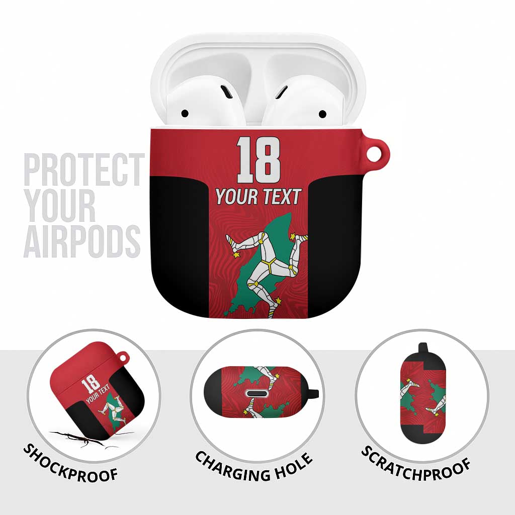 Custom Isle of Man Cricket AirPods Case Quocunque Jeceris Stabit - Wonder Print Shop