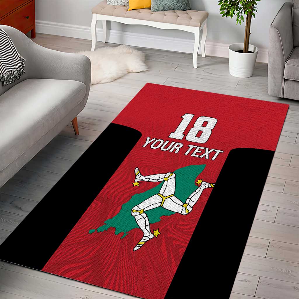Custom Isle of Man Cricket Area Rug Quocunque Jeceris Stabit - Wonder Print Shop