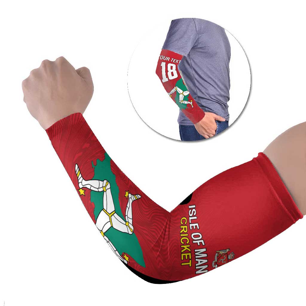 Custom Isle of Man Cricket Arm Sleeves Quocunque Jeceris Stabit - Wonder Print Shop