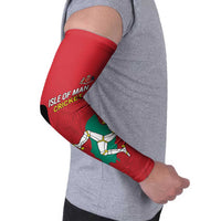 Custom Isle of Man Cricket Arm Sleeves Quocunque Jeceris Stabit - Wonder Print Shop