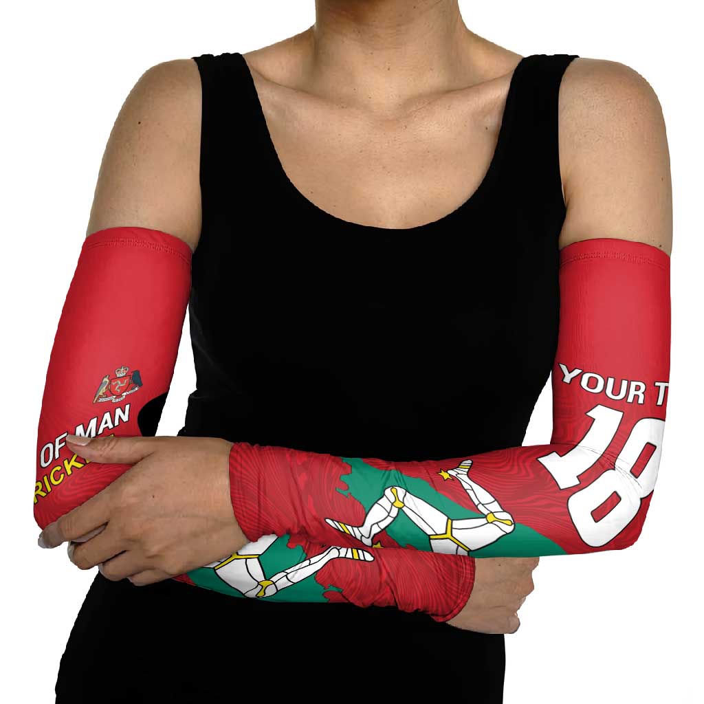 Custom Isle of Man Cricket Arm Sleeves Quocunque Jeceris Stabit - Wonder Print Shop