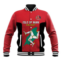 Custom Isle of Man Cricket Baseball Jacket Quocunque Jeceris Stabit - Wonder Print Shop