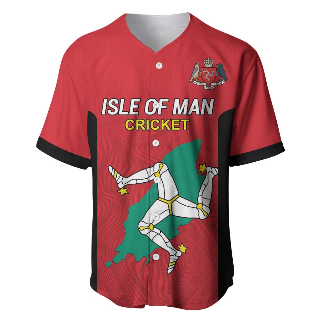 Custom Isle of Man Cricket Baseball Jersey Quocunque Jeceris Stabit - Wonder Print Shop