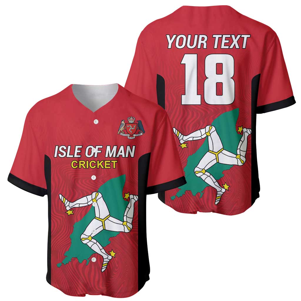 Custom Isle of Man Cricket Baseball Jersey Quocunque Jeceris Stabit - Wonder Print Shop