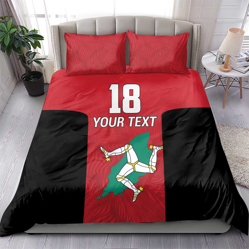 Custom Isle of Man Cricket Bedding Set Quocunque Jeceris Stabit - Wonder Print Shop
