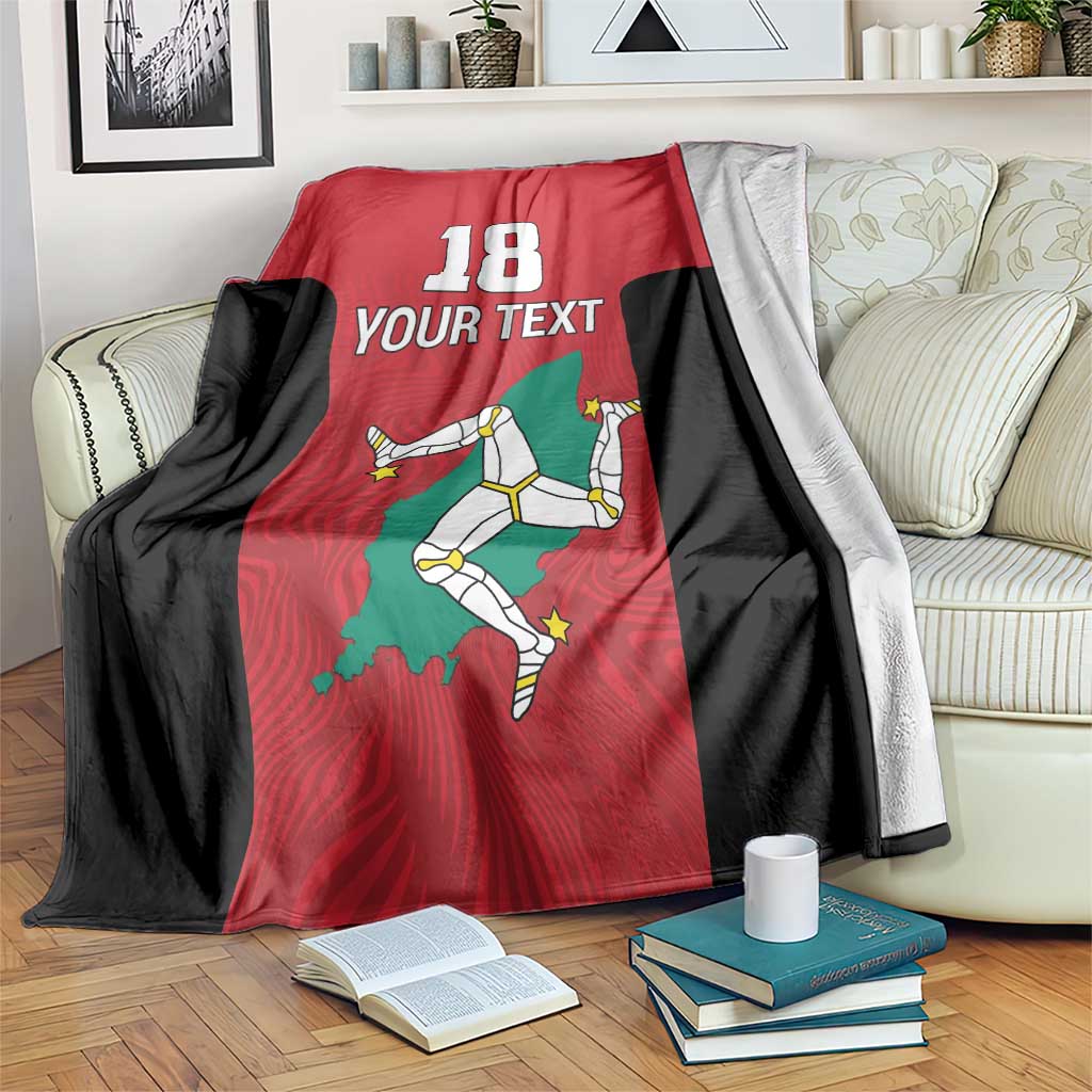 Custom Isle of Man Cricket Blanket Quocunque Jeceris Stabit - Wonder Print Shop