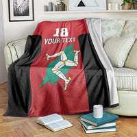 Custom Isle of Man Cricket Blanket Quocunque Jeceris Stabit - Wonder Print Shop