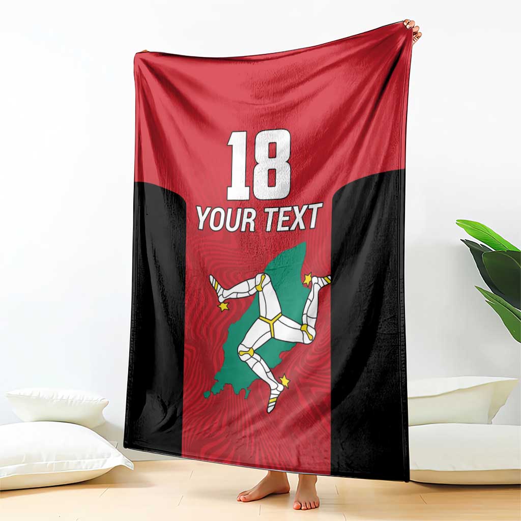 Custom Isle of Man Cricket Blanket Quocunque Jeceris Stabit - Wonder Print Shop