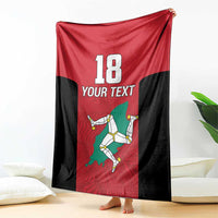 Custom Isle of Man Cricket Blanket Quocunque Jeceris Stabit - Wonder Print Shop