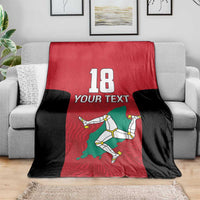 Custom Isle of Man Cricket Blanket Quocunque Jeceris Stabit - Wonder Print Shop