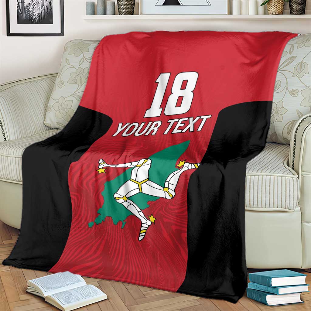 Custom Isle of Man Cricket Blanket Quocunque Jeceris Stabit - Wonder Print Shop