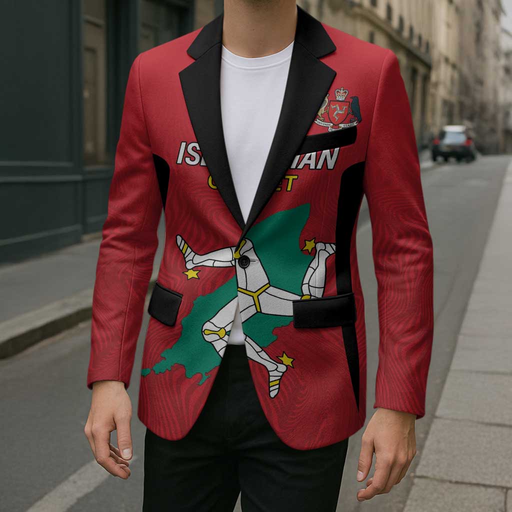 Custom Isle of Man Cricket Blazer Quocunque Jeceris Stabit - Wonder Print Shop