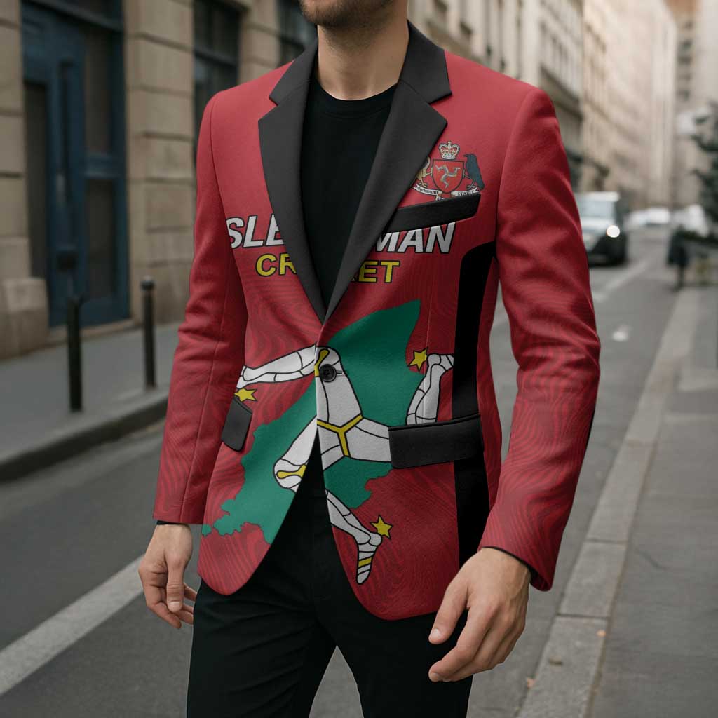 Custom Isle of Man Cricket Blazer Quocunque Jeceris Stabit - Wonder Print Shop