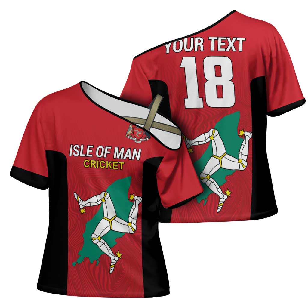Custom Isle of Man Cricket Cross Shoulder Shirt Quocunque Jeceris Stabit - Wonder Print Shop