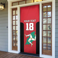 Custom Isle of Man Cricket Door Cover Quocunque Jeceris Stabit - Wonder Print Shop