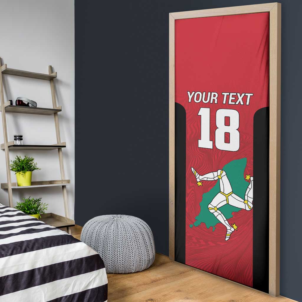 Custom Isle of Man Cricket Door Cover Quocunque Jeceris Stabit - Wonder Print Shop