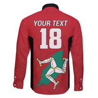 Custom Isle of Man Cricket Family Matching Long Sleeve Bodycon Dress and Hawaiian Shirt Quocunque Jeceris Stabit - Wonder Print Shop