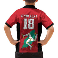 Custom Isle of Man Cricket Family Matching Puletasi and Hawaiian Shirt Quocunque Jeceris Stabit - Wonder Print Shop