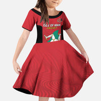 Custom Isle of Man Cricket Family Matching Puletasi and Hawaiian Shirt Quocunque Jeceris Stabit - Wonder Print Shop