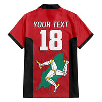 Custom Isle of Man Cricket Family Matching Puletasi and Hawaiian Shirt Quocunque Jeceris Stabit - Wonder Print Shop