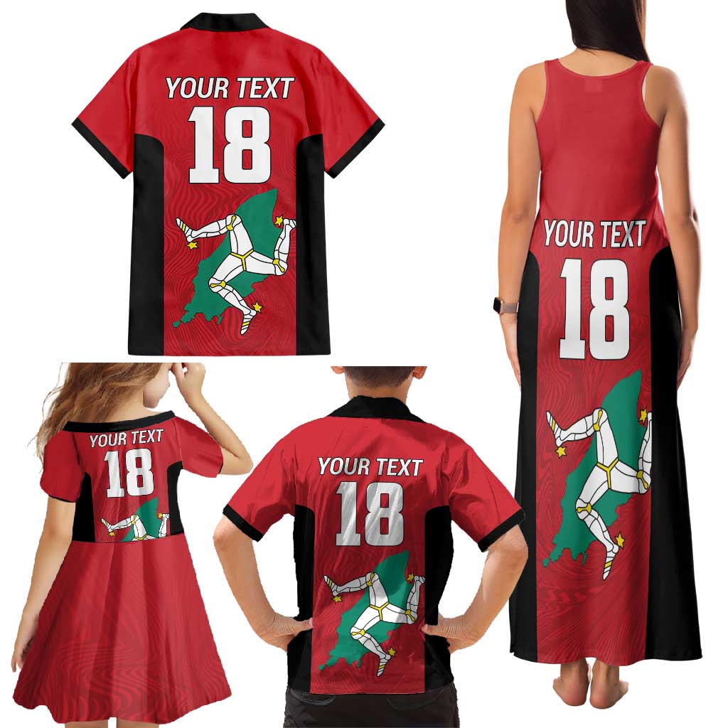 Custom Isle of Man Cricket Family Matching Tank Maxi Dress and Hawaiian Shirt Quocunque Jeceris Stabit - Wonder Print Shop