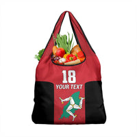 Custom Isle of Man Cricket Grocery Bag Quocunque Jeceris Stabit - Wonder Print Shop