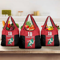 Custom Isle of Man Cricket Grocery Bag Quocunque Jeceris Stabit - Wonder Print Shop