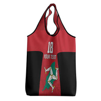 Custom Isle of Man Cricket Grocery Bag Quocunque Jeceris Stabit - Wonder Print Shop