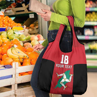 Custom Isle of Man Cricket Grocery Bag Quocunque Jeceris Stabit - Wonder Print Shop