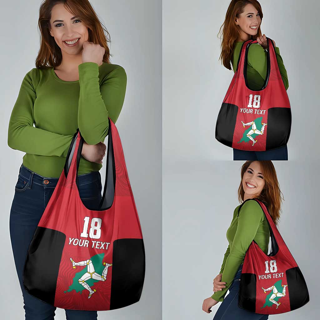 Custom Isle of Man Cricket Grocery Bag Quocunque Jeceris Stabit - Wonder Print Shop