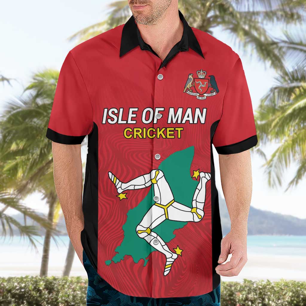 Custom Isle of Man Cricket Hawaiian Shirt Quocunque Jeceris Stabit - Wonder Print Shop