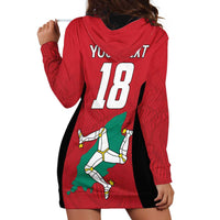 Custom Isle of Man Cricket Hoodie Dress Quocunque Jeceris Stabit - Wonder Print Shop