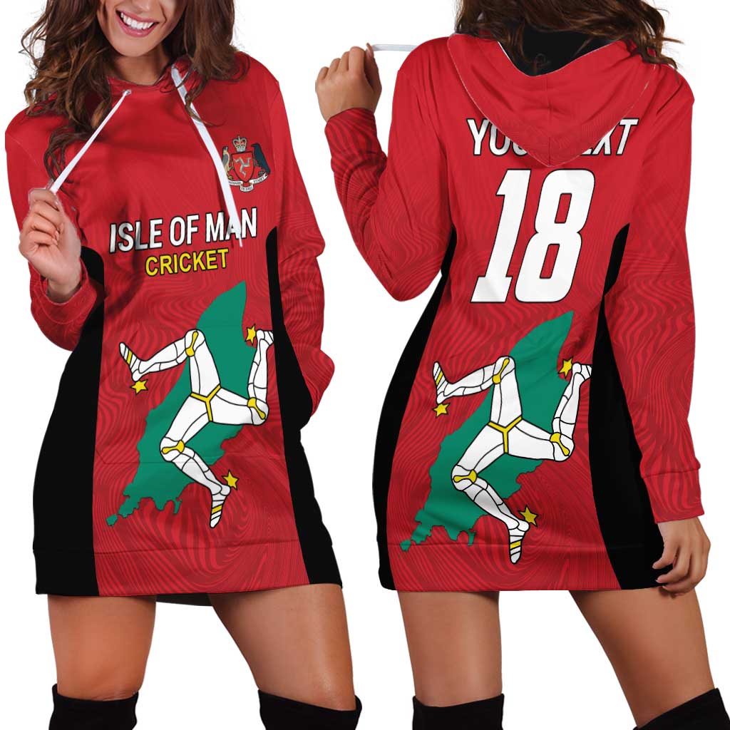Custom Isle of Man Cricket Hoodie Dress Quocunque Jeceris Stabit - Wonder Print Shop