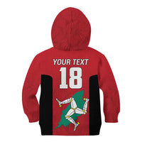 Custom Isle of Man Cricket Kid Hoodie Quocunque Jeceris Stabit - Wonder Print Shop