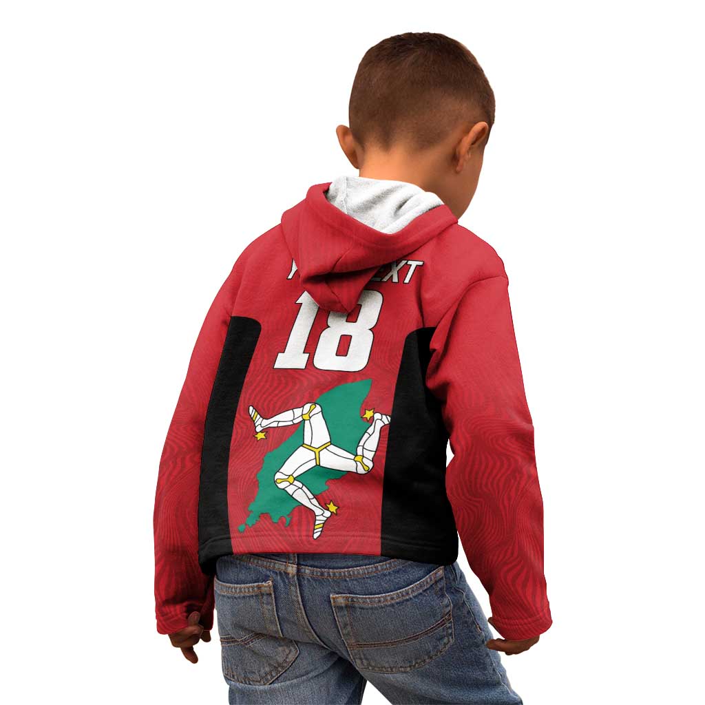 Custom Isle of Man Cricket Kid Hoodie Quocunque Jeceris Stabit - Wonder Print Shop