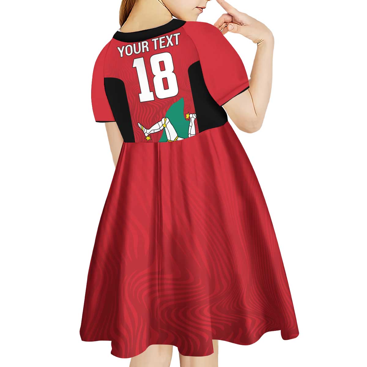 Custom Isle of Man Cricket Kid Short Sleeve Dress Quocunque Jeceris Stabit - Wonder Print Shop