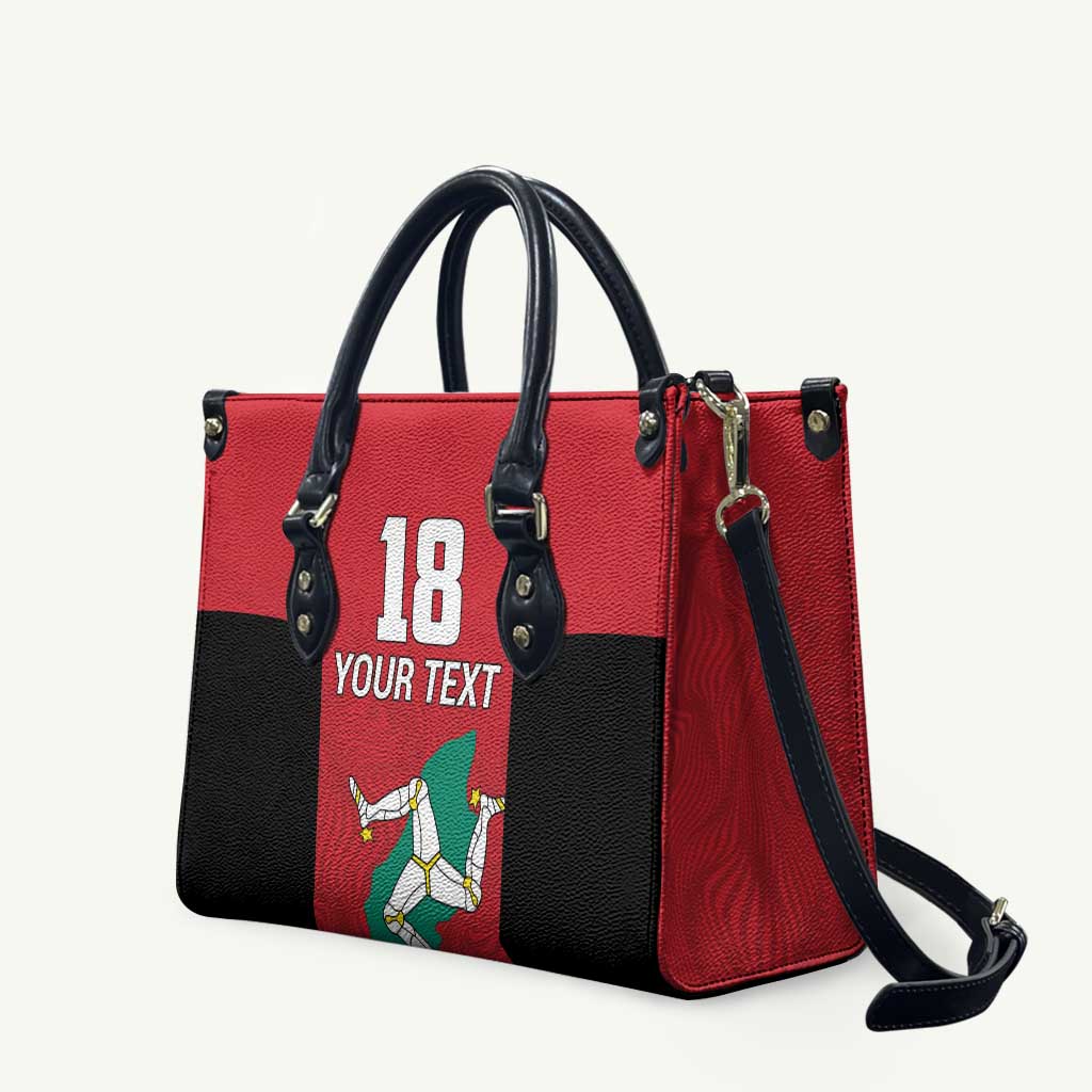 Custom Isle of Man Cricket Leather Bag Quocunque Jeceris Stabit - Wonder Print Shop