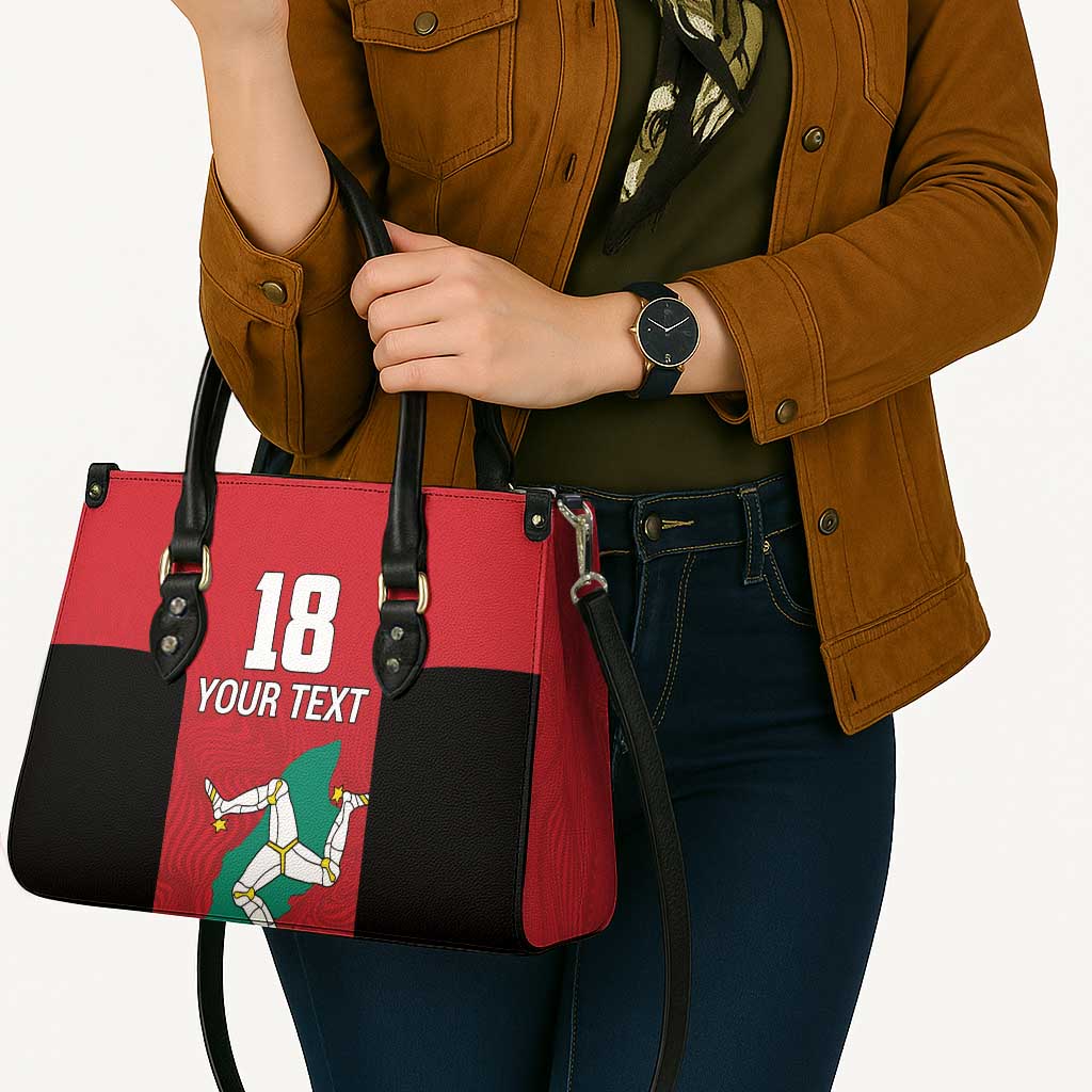 Custom Isle of Man Cricket Leather Bag Quocunque Jeceris Stabit - Wonder Print Shop