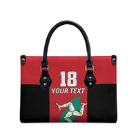Custom Isle of Man Cricket Leather Bag Quocunque Jeceris Stabit - Wonder Print Shop