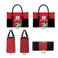 Custom Isle of Man Cricket Leather Bag Quocunque Jeceris Stabit - Wonder Print Shop