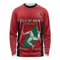 Custom Isle of Man Cricket Long Sleeve Shirt Quocunque Jeceris Stabit - Wonder Print Shop