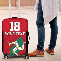 Custom Isle of Man Cricket Luggage Cover Quocunque Jeceris Stabit - Wonder Print Shop