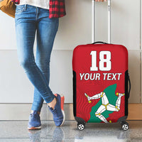 Custom Isle of Man Cricket Luggage Cover Quocunque Jeceris Stabit - Wonder Print Shop
