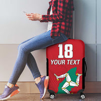 Custom Isle of Man Cricket Luggage Cover Quocunque Jeceris Stabit - Wonder Print Shop