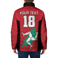 Custom Isle of Man Cricket Padded Jacket Quocunque Jeceris Stabit - Wonder Print Shop