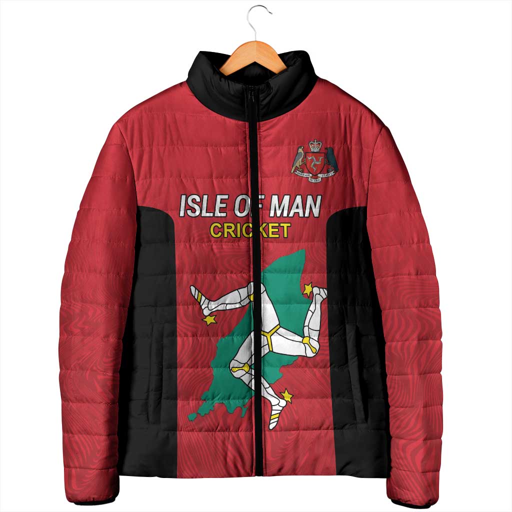Custom Isle of Man Cricket Padded Jacket Quocunque Jeceris Stabit - Wonder Print Shop